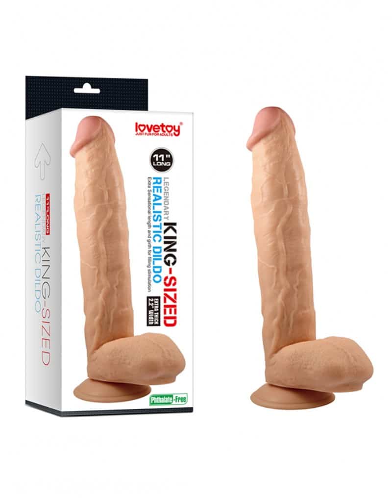 Lovetoys Legendary KingSize Dildo - 11" med Sugekopp Lovetoys Legendary KingSize Dildo - 11" med Sugekopp