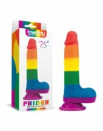 Love Toy - Prider - Pride Dildo med Pung og Sugekopp