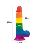 Love Toy - Prider - Pride Dildo med Pung og Sugekopp