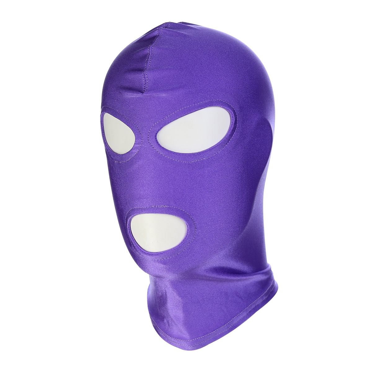 Kiotos - BDSM Hood - Maske med åpning til Øyne og Munn - Lilla Kiotos - BDSM Hood - Maske med åpning til Øyne og Munn - Lilla