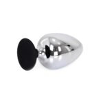 Stor Buttplug med Sugekopp - Metall