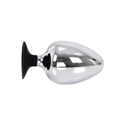 Stor Buttplug med Sugekopp - Metall