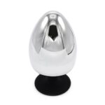 Ekstra stor Buttplug med Sugekopp - 80mm - Metall