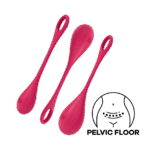 Satisfyer - Yoni Power 1 - Vaginakule Sett - Rød 