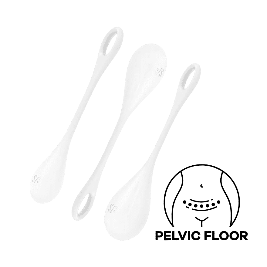Satisfyer - Yoni Power 1 - Vaginakule Sett - Hvit Satisfyer - Yoni Power 1 - Vaginakule Sett - Hvit