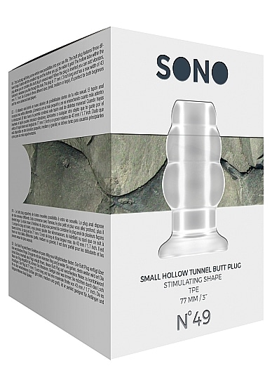 SONO - No.49 - Tunnelbuttplug - Transparent