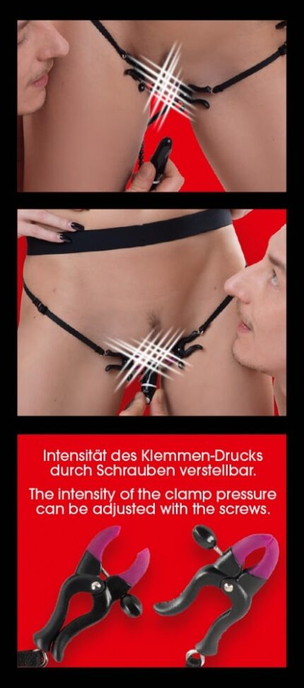Bad Kitty - Spreader String med Vibrator - Kjønnsleppespreder