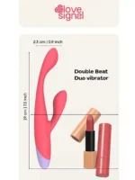 Dreamtoys - Double Beat - rabbitvibrator rosa - Bilde 3