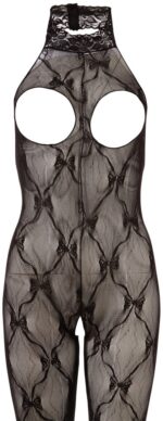 Mandy Mystery - Blondecatsuit med åpning til bryst - XL - 2XL