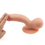 Lovetoys - 7,5" The ultra soft dude - Dildo med Pung og Sugekopp