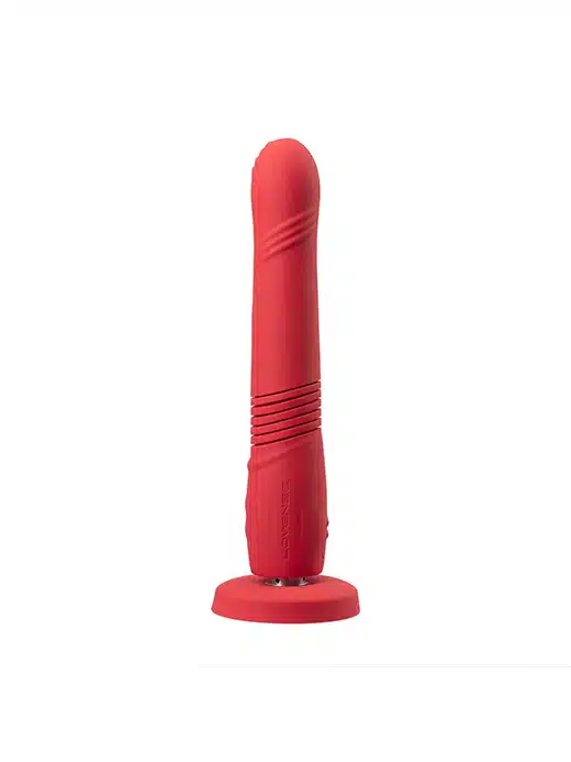 6972677430104-gravity-app-kontroll-lovense-vibrating-dildo-red-thrusting_5 Lovense - Gravity - Appstyrt thrusting dildo med vibrasjon - Bilde 1