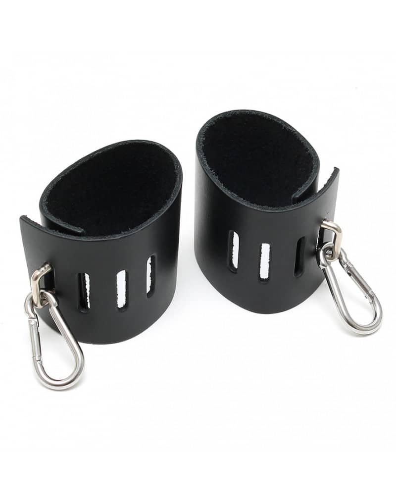 Rimba - Enkle Ankelcuffs i Lær, Svart Rimba - Enkle Ankelcuffs i Lær, Svart