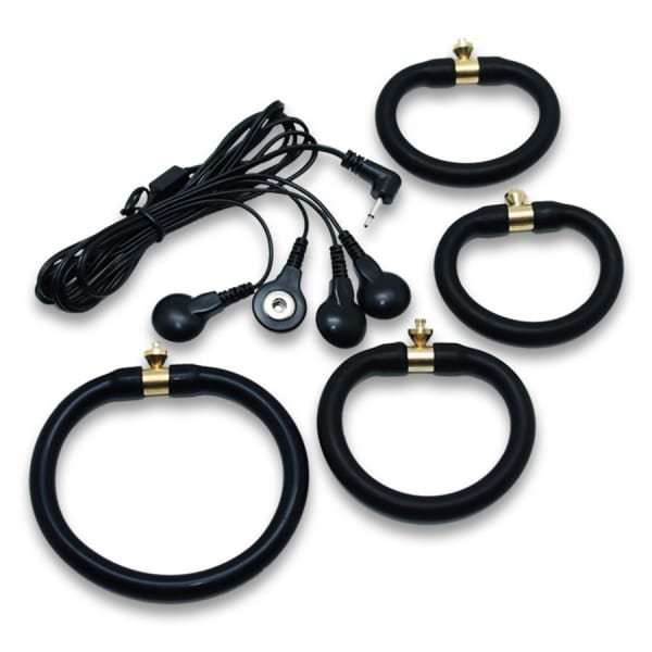 Rimba - Elektro silikon penisring 4 pk Rimba - Elektro silikon penisring 4 pk