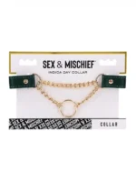 Sex and Mischief - Grønn Collar med Gulldetaljer - Bilde 6