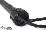 Avalon - DRAKE - Kort Bullwhip med Dobbel Snert - Svart