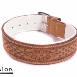 Avalon - JOURNEY - Collar med Nydelig Mønster - Brunt og Hvitt
