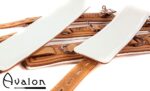 Avalon - LUST - Collar og Cuffs, 5 deler, Brunt og Hvitt