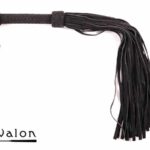 Avalon - MAGIC - Stor Sort Flogger i Mykt Semsket Lær