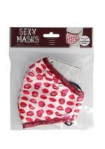 Sexy Masks - 3 lags Tøymunnbind med Frekke Lepper - 1stk