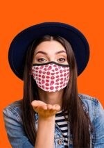 Sexy Masks - 3 lags Tøymunnbind med Frekke Lepper - 1stk