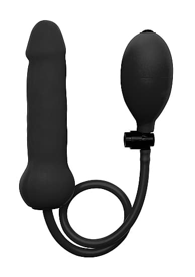 Ouch! - Oppblåsbar dildo Sort
