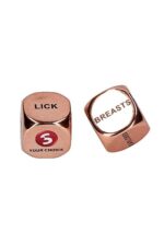 Love Dice - Erotiske Terninger - Rosegull