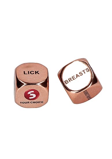 Love Dice - Erotiske Terninger - Rosegull Love Dice - Erotiske Terninger - Rosegull