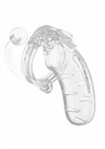 Man Cage - Model 11 - Kuklås 4,5" med Analkule - Transparent