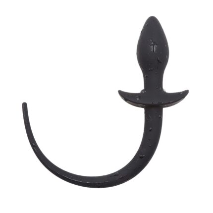 Buttplug med hale - sort