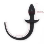 Buttplug med hale - sort