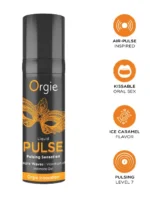 Orgie - Liquid Pulse – Pulsende Intim Gel - Karamell - Styrke 7 - Bilde 3