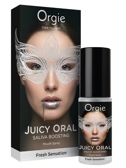 orgie-juicy-oral-saliva-boosting-siklespray-01 Orgie - Juicy Oral – Spyttstimulerende Munnspray - Mint - Bilde 1