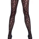 Cottelli Legwear - Limited Edition - Hold Up Strømper Med Leopardmønster