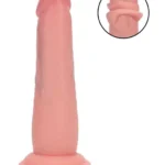 Realrock - Dual density sliding skin - Dildo i silikon - Lys hudfarge 6"